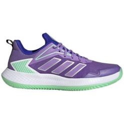 Buty sportowe adidas Defiant Speed Clay fioletowe damskie. Fioletowe obuwie sportowe Adidas, z materiału, bez zapięcia. W wyprzedaży za 462.60 zł.