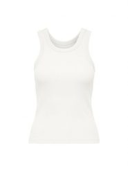 ONLY T-Shirt 31371 Biały Comfort Fit. Białe t-shirty Only, xs, bez wzorów, bez kołnierzyka, bez ramiączek. Za 59.99 zł.