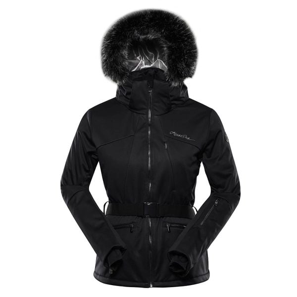Kurtka damska narciarska softshell Alpine Pro Dowela. Czarne kurtki narciarskie Alpine Pro, m, bez wzorów, z materiału, bez kaptura, narciarskie. Za 729.00 zł.