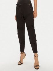 Pinko Spodnie materiałowe Prometeo 103147 A1MX Czarny Regular Fit. Czarne spodnie materiałowe Pinko, bez wzorów, z bawełny. Za 449.99 zł.