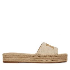 Espadryle LAUREN RALPH LAUREN. Brązowe espadryle Lauren Ralph Lauren, bez wzorów, bez obcasa, bez zapięcia. Za 379.99 zł.