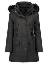 Geographical Norway Parka "Corta" w kolorze czarnym rozmiar: L. Czarne parki Geographical Norway, l, bez kaptura. Za 401.25 zł.