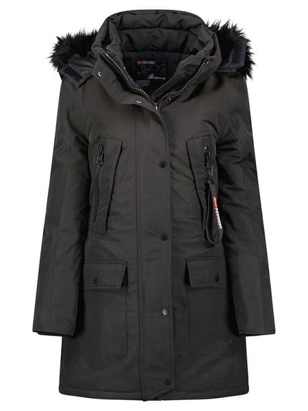 Geographical Norway Parka "Corta" w kolorze czarnym rozmiar: L. Czarne parki Geographical Norway, l, bez kaptura. Za 394.95 zł.
