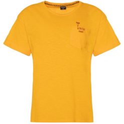 Koszulka Damska PROTEST BO t-shirt. Żółte koszulki sportowe Protest, bez wzorów, bez ramiączek. W wyprzedaży za 50.00 zł.