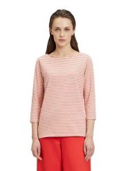 Betty Barclay Koszulka w kolorze czerwono-kremowym rozmiar: 38. Brązowe bluzki Betty Barclay, bez wzorów, bez kołnierzyka, bez ramiączek. Za 48.95 zł.