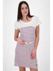 Alife and kickin Sukienka "Clarice" w kolorze niebiesko-biało-czerwonym rozmiar: XS. Białe sukienki Alife and Kickin, xs, bez wzorów, ze skóry, bez kołnierzyka, bez ramiączek, mini. Za 69.99 zł.