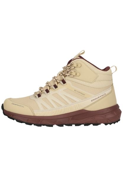 Kobiece buty do wędrówki wodoodporne Endurance Ferill. Brązowe trekkingi ENDURANCE, z gumy, outdoorowe. Za 293.50 zł.