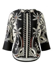 Miss Lagotte Bluzka w kolorze czarno-białym rozmiar: 42. Czarne bluzki Miss Lagotte, bez wzorów, bez kołnierzyka, bez ramiączek. Za 162.11 zł.