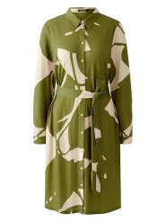 Miss Lagotte Sukienka w kolorze kremowo-oliwkowym rozmiar: 34. Zielone sukienki Miss Lagotte, na co dzień, bez wzorów, z tkaniny, bez kołnierzyka, bez ramiączek, midi, proste. Za 173.99 zł.