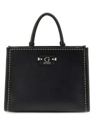 Guess Torebka w kolorze czarnym - 24 x 15 x 8 cm rozmiar: onesize. Czarne torby na ramię Guess, z aplikacjami, z materiału, przez ramię, bez dodatków. Za 462.29 zł.