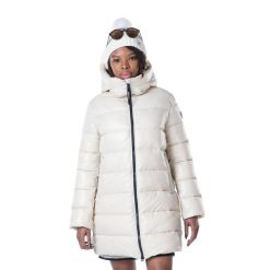 Płaszcz puchowy damski Rossignol Shiny Parka. Brązowe parki Rossignol, l, z puchu, bez kaptura. Za 849.99 zł.