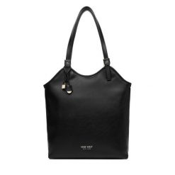 Torebka Nine West. Czarne shopper Nine West, bez wzorów, bez dodatków. Za 199.99 zł.