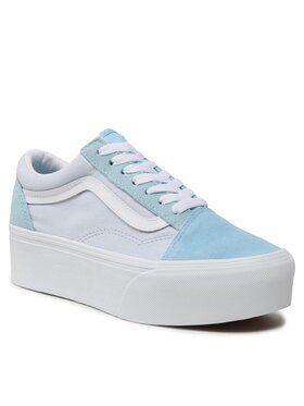 Tenisówki Vans. Fioletowe trampki Vans, bez wzorów, bez zapięcia. Za 239.99 zł.