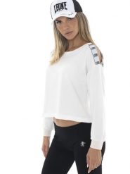 Bluza lekki z ściągacze na co dzień na siłownię. Czarne bluzy LEONE 1947 APPAREL, m, bez wzorów, bez kaptura. Za 273.65 zł.