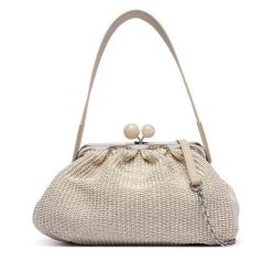 Torebka Weekend Max Mara. Brązowe torebki klasyczne Weekend Max Mara, bez wzorów, bez dodatków. Za 1,579.00 zł.