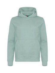 Clique Miami Hoody Junior - bluza z kapturem z mieszanki bawełny – Sage Green. Zielone bluzy CLIQUE, bez wzorów, z bawełny, z kapturem. Za 154.32 zł.