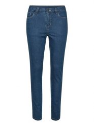 Kaffe Dżinsy "Vicky" - Skinny fit - w kolorze niebieskim rozmiar: 36. Niebieskie jeansy Kaffe, bez wzorów, z podwyższonym stanem. Za 83.42 zł.