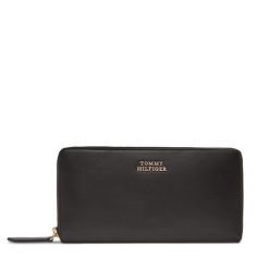 Portfel Tommy Hilfiger. Czarne portfele TOMMY HILFIGER, bez wzorów. Za 469.99 zł.