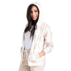 Bluza z kaptur na co dzień na siłownię. Brązowe bluzy LEONE 1947 APPAREL, l, bez wzorów, z bawełny, bez kaptura. Za 246.29 zł.