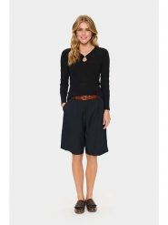 SAINT TROPEZ Bluzka w kolorze czarnym rozmiar: S. Czarne bluzki Saint Tropez, s, bez wzorów, bez kołnierzyka, bez ramiączek. Za 104.99 zł.