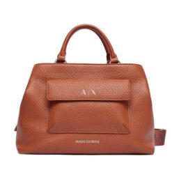 Torebka Armani Exchange. Brązowe torebki klasyczne Armani Exchange, bez wzorów, bez dodatków. Za 729.99 zł.
