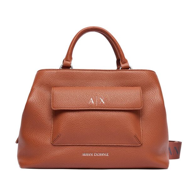 Torebka Armani Exchange. Brązowe torebki klasyczne Armani Exchange, bez wzorów, bez dodatków. Za 729.99 zł.