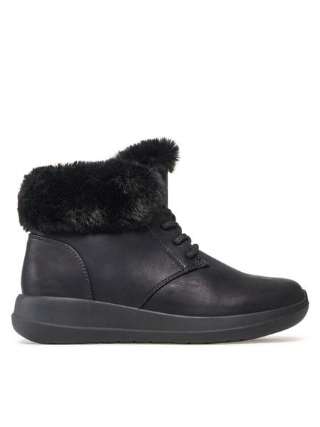 Clara Barson Trzewiki WS6010-02 Czarny. Czarne botki Clara Barson, bez wzorów, ze skóry, bez obcasa, na płaskiej podeszwie, bez zapięcia. Za 169.99 zł.