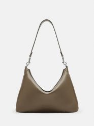 Liebeskind Berlin Skórzana torebka "Abigail" w kolorze khaki - 32 x 24 x 13 cm rozmiar: onesize. Brązowe torby na ramię Liebeskind Berlin, bez wzorów, z materiału, na ramię, bez dodatków. Za 568.34 zł.