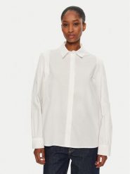 United Colors Of Benetton Koszula 5UJFDQ09C Biały Regular Fit. Białe koszule United Colors of Benetton, m, bez wzorów, z bawełny, bez kołnierzyka, bez ramiączek. Za 129.99 zł.