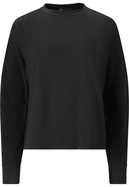 Bluza damska Athlecia Guyana. Czarne bluzy Athlecia, bez wzorów, z elastanu, bez kaptura. Za 193.50 zł.