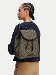 Calvin Klein Plecak Emblem Aop Jacquard Backpack LV04F3536G Brązowy. Brązowe plecaki Calvin Klein, bez wzorów, z materiału. Za 649.99 zł.