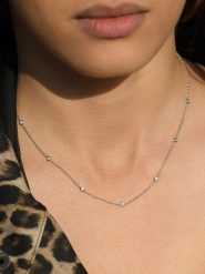 DIAMANTA Złoty naszyjnik "Sunshine" z diamentami - dł. 42 cm rozmiar: onesize. Szare naszyjniki DIAMANTA, z diamentem, złote. Za 2,240.99 zł.