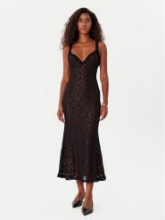 BARDOT Sukienka koktajlowa Alegra Stretch Lace 59964DB Czarny Regular Fit. Czarne sukienki Bardot, bez wzorów, z syntetyku, wizytowe, bez kołnierzyka, bez ramiączek. Za 529.99 zł.