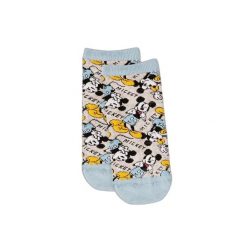 Skarpetki letnie damskie Disney Mickey. Niebieskie skarpety Disney, bez wzorów, z bawełny. Za 94.50 zł.