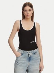 Karl Lagerfeld Jeans Body A2W17021 Czarny Slim Fit. Czarne body Karl Lagerfeld Jeans, xs, bez wzorów, z bawełny. Za 290.99 zł.