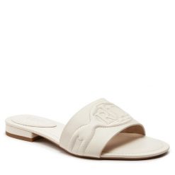 Klapki LAUREN RALPH LAUREN. Białe klapki Lauren Ralph Lauren, bez wzorów, bez obcasa. Za 449.99 zł.