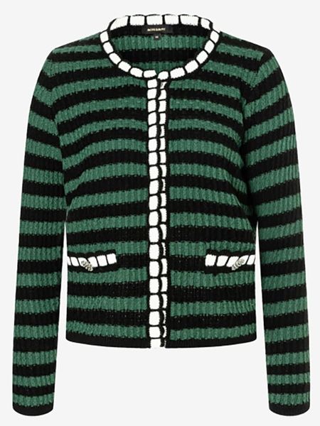 More & More Kardigan w kolorze zielono-czarnym rozmiar: 46. Czarne kardigany More & More, bez wzorów. Za 74.28 zł.