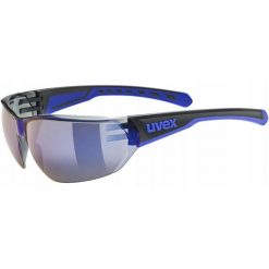 Okulary rowerowe dla dorosłych Uvex EQUATE. Czarne okulary przeciwsłoneczne UVEX, bez wzorów, sportowe. Za 92.18 zł.