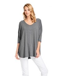 Heine Koszulka w kolorze szarym rozmiar: 34. Szare bluzki Heine, bez wzorów, bez kołnierzyka, bez ramiączek. Za 126.99 zł.