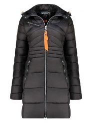 Geographical Norway Płaszcz pikowany w kolorze czarnym rozmiar: S. Czarne płaszcze Geographical Norway, s, bez wzorów, bez kaptura. Za 206.91 zł.