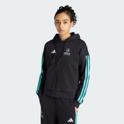 Bluza Z Kapturem Mercedes - Amg Petronas Formula 1 Team Dna Full Zip. Czarne bluzy Adidas, xs, bez wzorów, z kapturem. Za 279.00 zł.