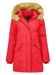 Canadian Peak Parka "Dinastipeak" w kolorze czerwonym rozmiar: S. Czerwone parki Canadian Peak, s, bez kaptura. Za 193.70 zł.