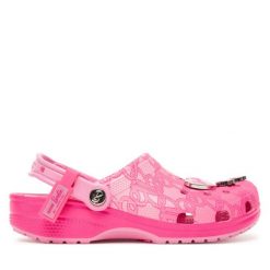 Klapki Crocs. Czerwone klapki Crocs, bez wzorów, bez obcasa. Za 309.99 zł.