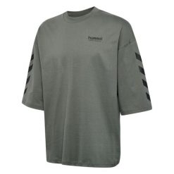 Oversized T-shirt Hummel Willy SW. Niebieskie t-shirty Hummel, bez wzorów, bez kołnierzyka, bez ramiączek. Za 188.00 zł.