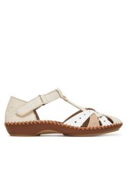 Rieker Sandały CEO-M1655-61 Beżowy. Brązowe sandały Rieker, bez wzorów, z syntetyku, bez obcasa, na płaskiej podeszwie, bez zapięcia. Za 339.99 zł.