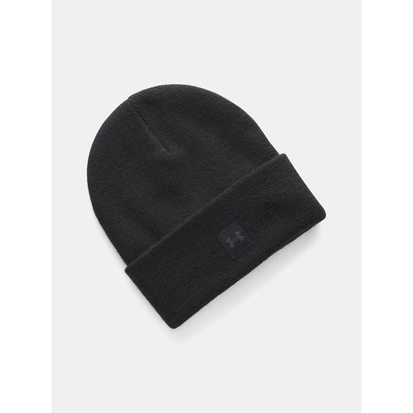Czapka damska Under Armour Halftime Beanie. Czarne czapki Under Armour, bez wzorów. Za 77.84 zł.
