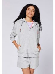 Chiemsee Bluza w kolorze szarym rozmiar: XL. Szare bluzy sportowe Chiemsee, xl, bez wzorów, bez kaptura. Za 184.89 zł.