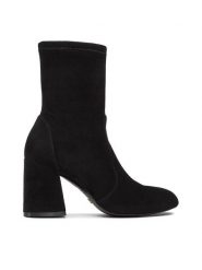 Stuart Weitzman Botki Flareblock 85 Str Bt SF414 Czarny. Czarne botki Stuart Weitzman, bez wzorów, ze skóry, bez obcasa, na słupku, bez zapięcia. Za 3,019.00 zł.