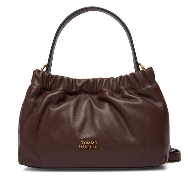 Torebka Tommy Hilfiger. Brązowe torebki klasyczne TOMMY HILFIGER, bez wzorów, bez dodatków. Za 699.99 zł.