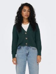 ONLY Kardigan 15211521 Zielony Regular Fit. Zielone kardigany Only, xs, bez wzorów, z syntetyku. Za 159.99 zł.